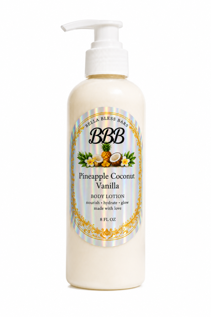 Endless Summer pineapple vanilla coconut body lotion bottle