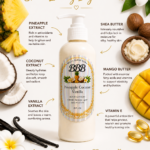 Endless Summer body lotion with pineapple, vanilla bean, and Caribbean coconut scent notes