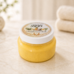 Bella Bless Bars Endless Summer Sugar Body Scrub in an 8 oz jar with a tropical pineapple, coconut, and vanilla fragrance.